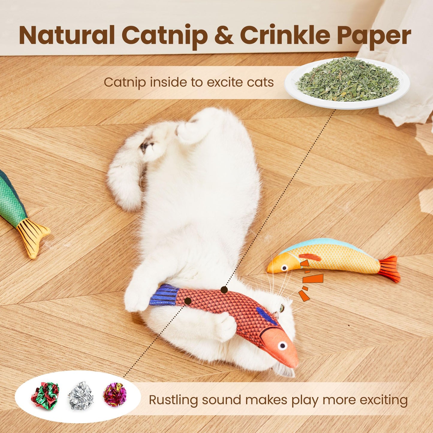 Cat Toys Saury Fish