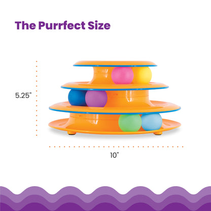Catstages Tower of Tracks 3-Level Cat Track Toy
