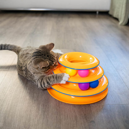 Catstages Tower of Tracks 3-Level Cat Track Toy
