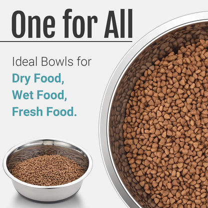 Nonslip Stainless Steel Dog Cat Bowls