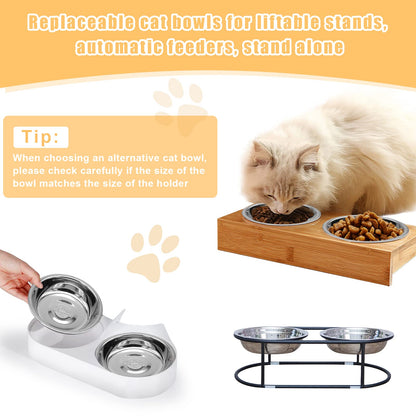 5 PCS Stainless Steel Cat Bowl